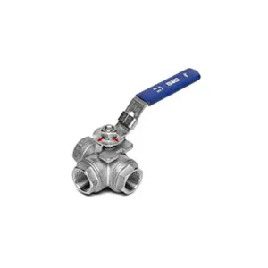 VÁLVULA BOLA 3 VIAS (INOX). TM 180ºC. 1.000 PSI. 3/4 NPT