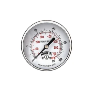 MANOMETRO 1.1/2" (38mm). 4 BAR - 60 PSI. 1/8 NPT POS